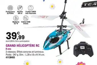 Team City Grand hélicoptère RC