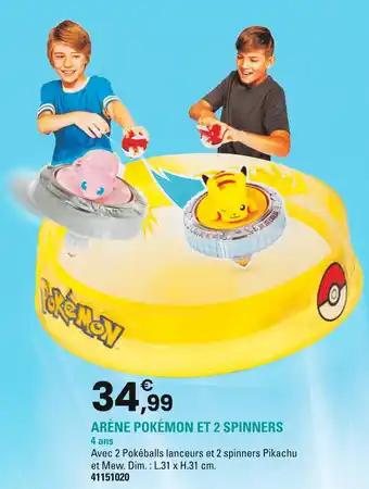 Pokémon Arène et 2 spinners