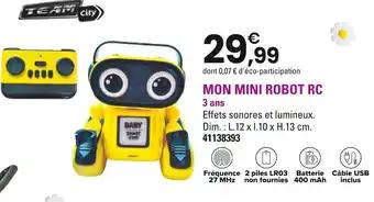 Promotion Exclusives de 41
Mon robot : Découvrez l'Offre incontournable