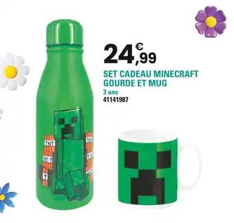 Set cadeau minecraft gourde et mug