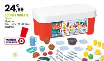 Comme les vrais Coffret dinette
