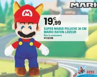 Super mario peluche 30 cm, mario raton-laveur