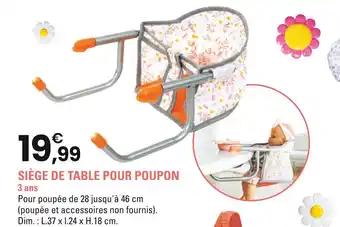 Cerise & Capucine Siège de table pour poupon