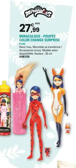 Miraculous Poupée color change surprise