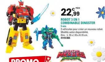 Robot 3 en 1 Combinable Dinoster