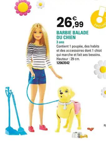 Barbie Barbie balade du chien