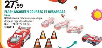 Flash mcqueen courses et dérapages
