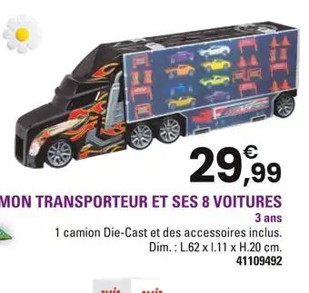 Mon transporteur et ses 8 voitures