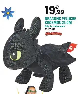 DRAGONS Dragons peluche krokmou 25 cm