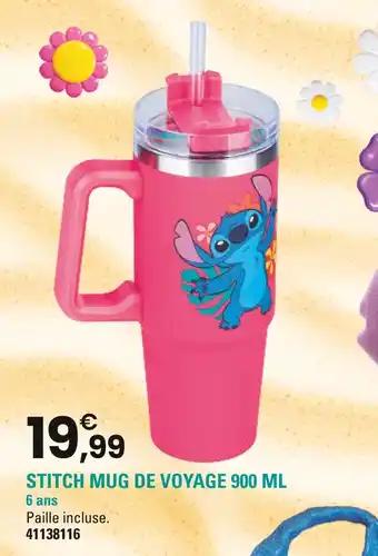 Stitch mug de voyage 900 ml