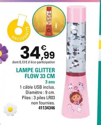 Lampe glitter flow 33 cm