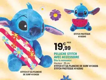 Peluche Stitch avec accessoire