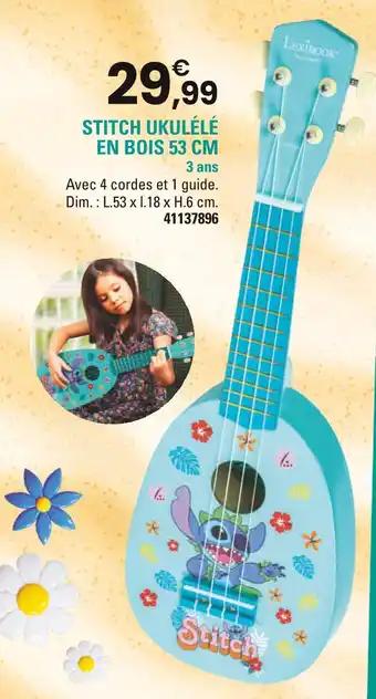 Stitch ukulélé en bois 53 cm