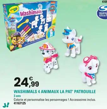 CRAYOLA Washimals 4 animaux la pat' patrouille