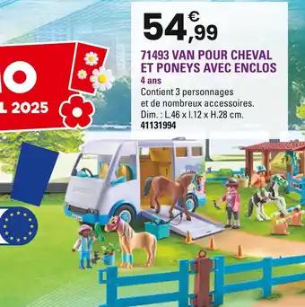 Van pour cheval et poneys avec enclos