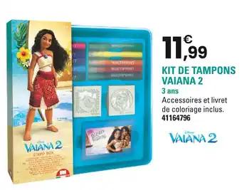 DISNEY Kit de tampons vaiana 2