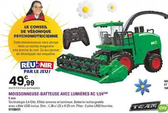 TEAM city Moissonneuse-batteuse avec lumières RC 1/24ème