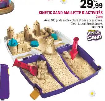 Kinetic sand mallette d'activités