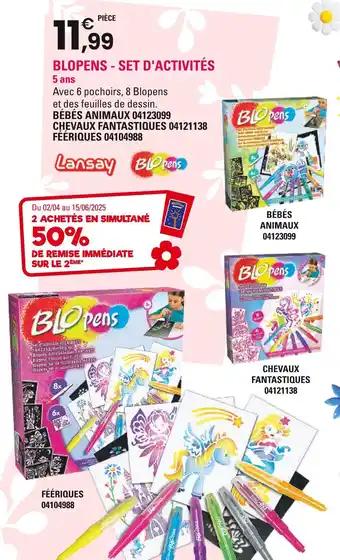 LANSAY Blopens - set d'activités