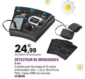 Promotion Exclusives de 6
Detecteur : Découvrez l'Offre incontournable
