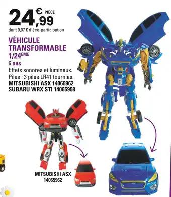 Véhicule transformable 1/24ème