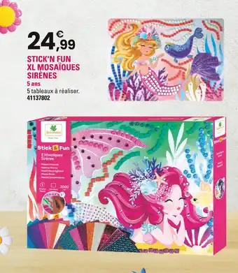 Stick'n Fun XL Mosaïques Sirènes