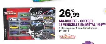MAJORETTE Coffret 13 véhicules en métal 1/64ème