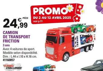 Promotion Exclusives de Camion de transport : Découvrez l'Offre incontournable
