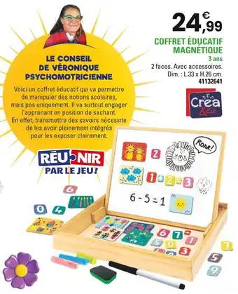 Crea & Cie Coffret éducatif magnétique