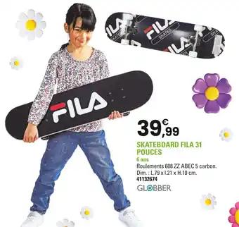 Skateboard fila 31 pouces