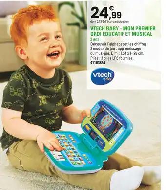 Vtech Baby Mon Premier Ordi Educatif et Musical
