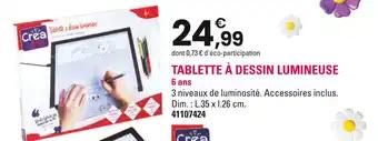 Crea & Lois Tablette à dessin lumineuse