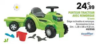 ÉCOIFFIER Porteur tracteur avec remorque