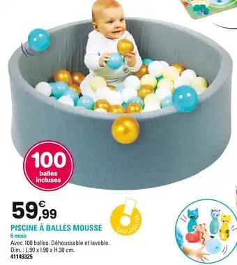 Piscine à balles mousse