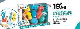 LUDI Jeu de bowling quilles souples
