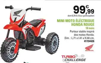 HONDA Mini moto électrique rouge