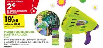 Gazillion Pistolet Double Bubble Blaster
