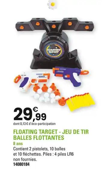 Floating target - jeu de tir balles flottantes