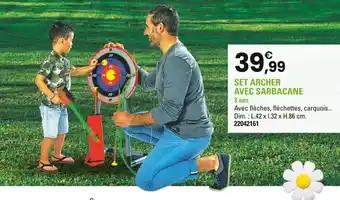 Set Archer avec Sarbacane