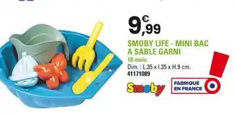 Smoby SMOBY LIFE - MINI BAC A SABLE GARNI