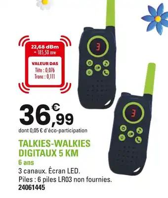 Talkies-walkies digitaux 5 km