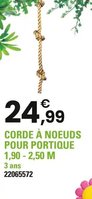 Corde à noeuds pour portique