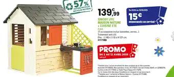 Smoby Life Maison Nature + Cuisine Été