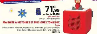 Tonies Ma boîte à histoires et musiques Toniebox