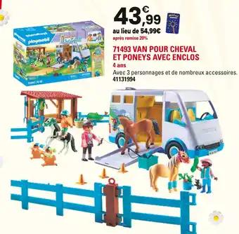 Van pour cheval et poneys avec enclos
