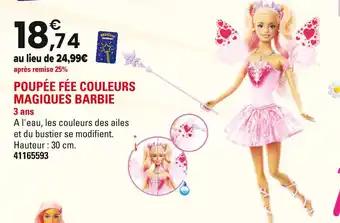 Poupée fée couleurs magiques