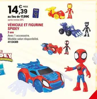 Disney Spidey Véhicule et figurine spidey