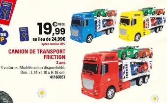 Magique Jouets Camion de transport friction