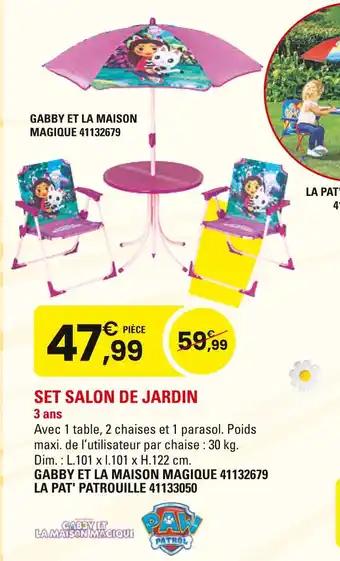 Gabby et la maison magique Set salon de jardin