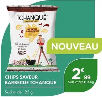 Tchanqué Chips Saveur Barbecue Tchanqué